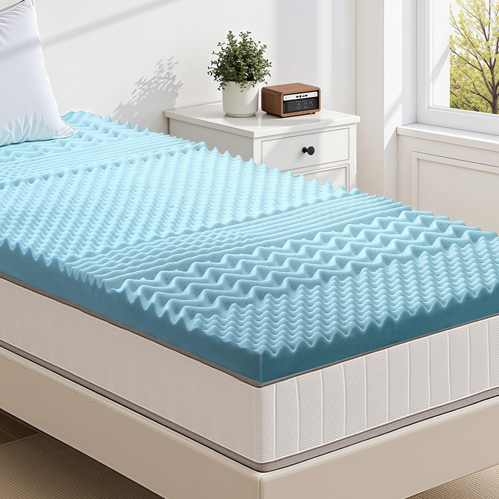 Giselle Bedding 5cm Memory Foam Mattress Topper 7-Zone King Single