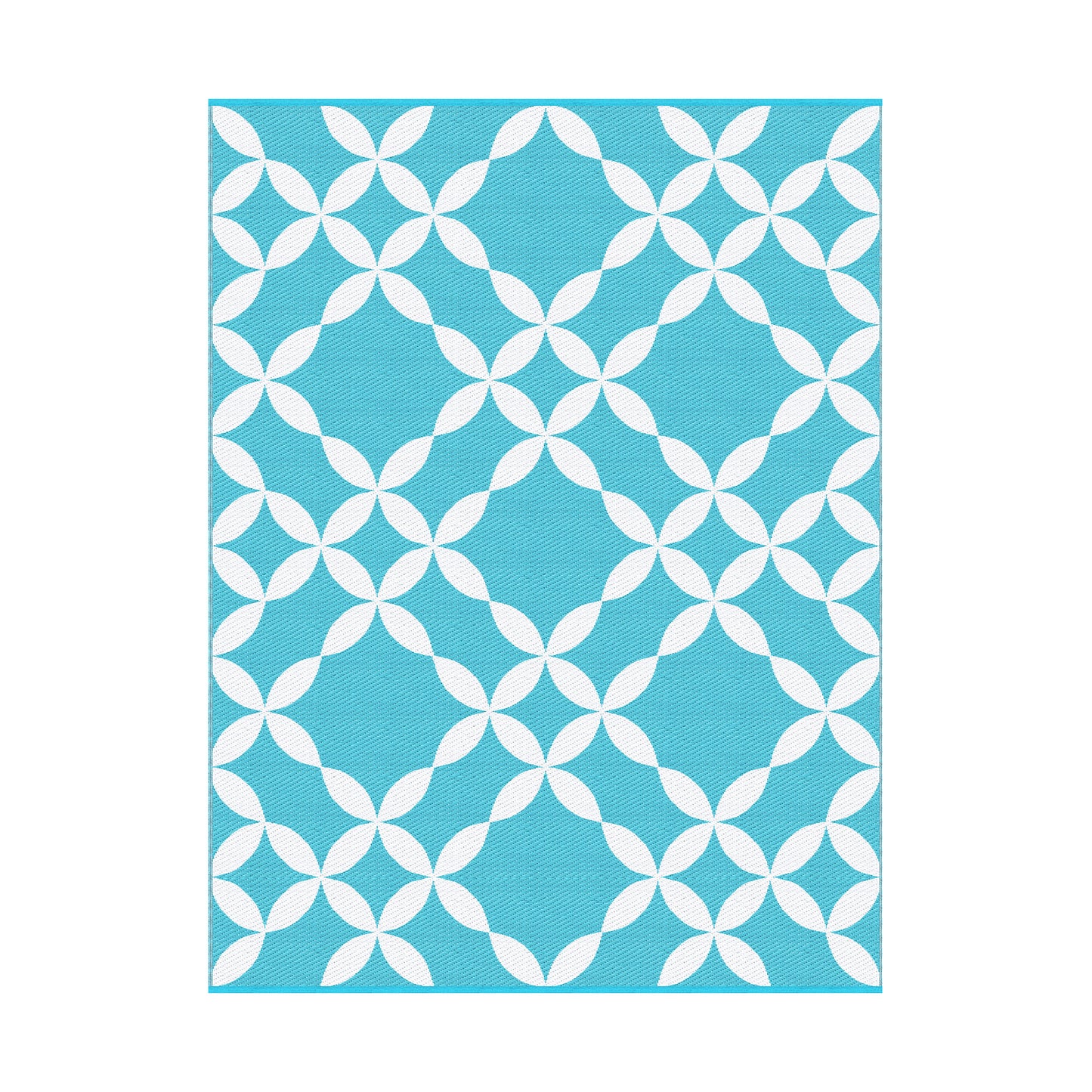 Gardeon Outdoor Rugs 274x366cm Large Carpet Reversible Area Mat PP Dual-Sided Patio Rug Light Blue