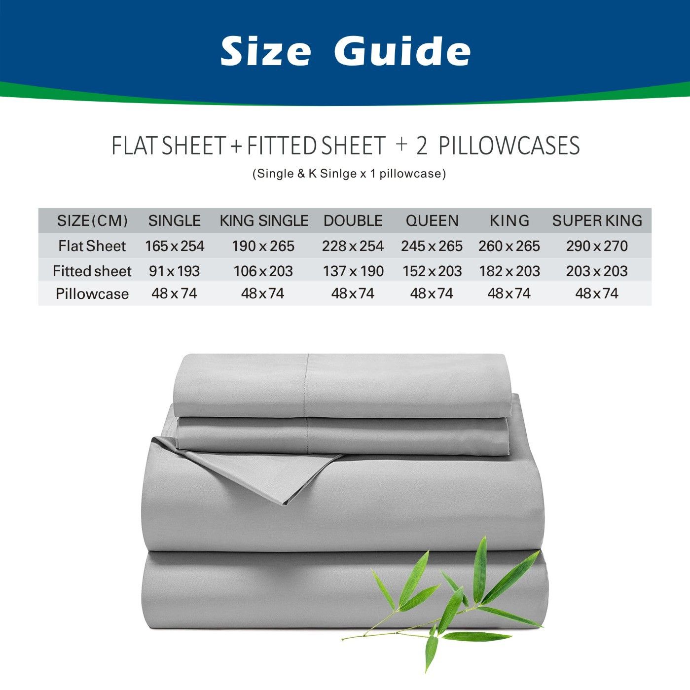 3 Piece Hotel Bamboo Cooling Sheet Set -Ultra Soft 2000TC Breathable Bed Sheets Set with 37 Centimetre Deep Pocket-Cooling Sheets for Hot Sleepers(Silver-gray,Single)