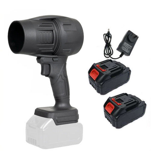 Cordless Blower Portable Handheld Electric Brushless Turbo Jet Fan w/2 Batteries