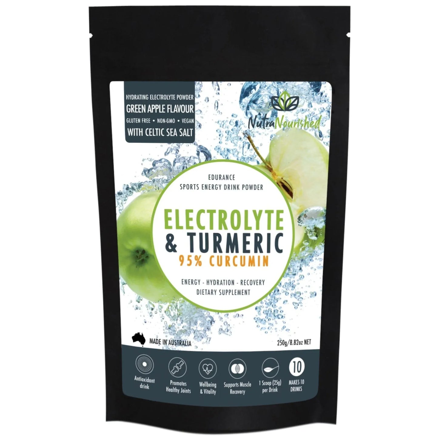 Electrolyte Hydration Powder, Green Apple 150g