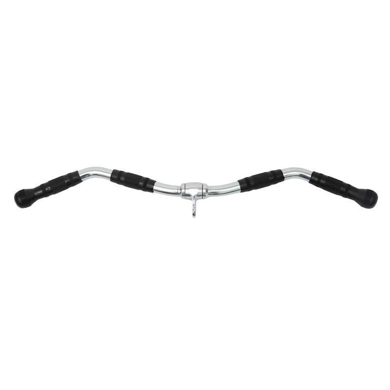 Cable Pulley Attachment Tricep Rope V Grip LAT Pull Down Gym Accessory - Revolving Straight Bar