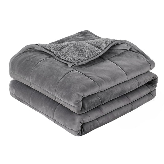 Giselle 6.8KG Weighted Blanket Adults Kid Anti Anxiety Gravity Blankets Sherpa Fleece