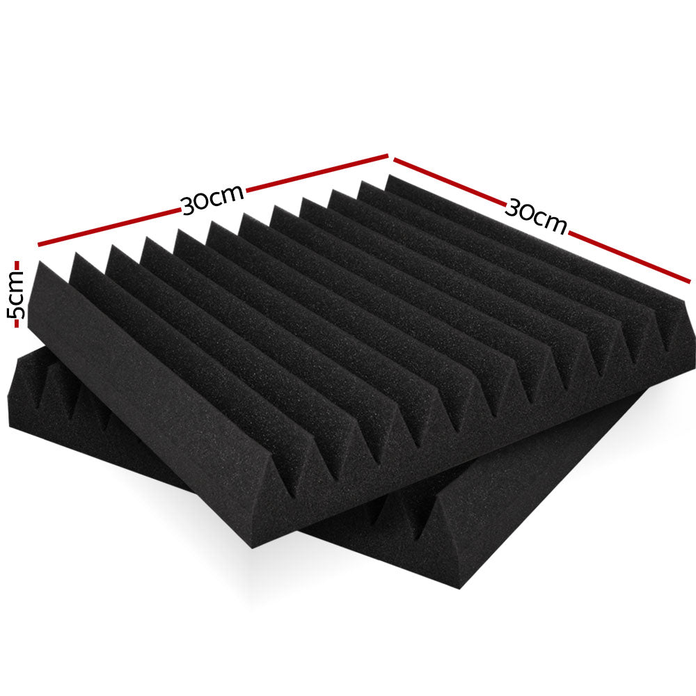 Alpha Acoustic Foam 20pcs 30x30x5cm Sound Absorption Proofing Panel Studio Wedge