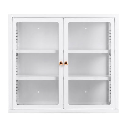 Artiss Buffet Cabinet Sideboard Wall Mounted Clear Display Storage 60cm White