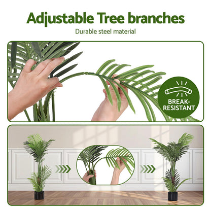 Artiss 100cm Artificial Palm Tree Faux Trees Indoor Decor Artificial Plants Lifelike Plant