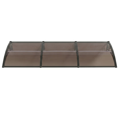Instahut Window Door Awning 0.8mx3m Brown