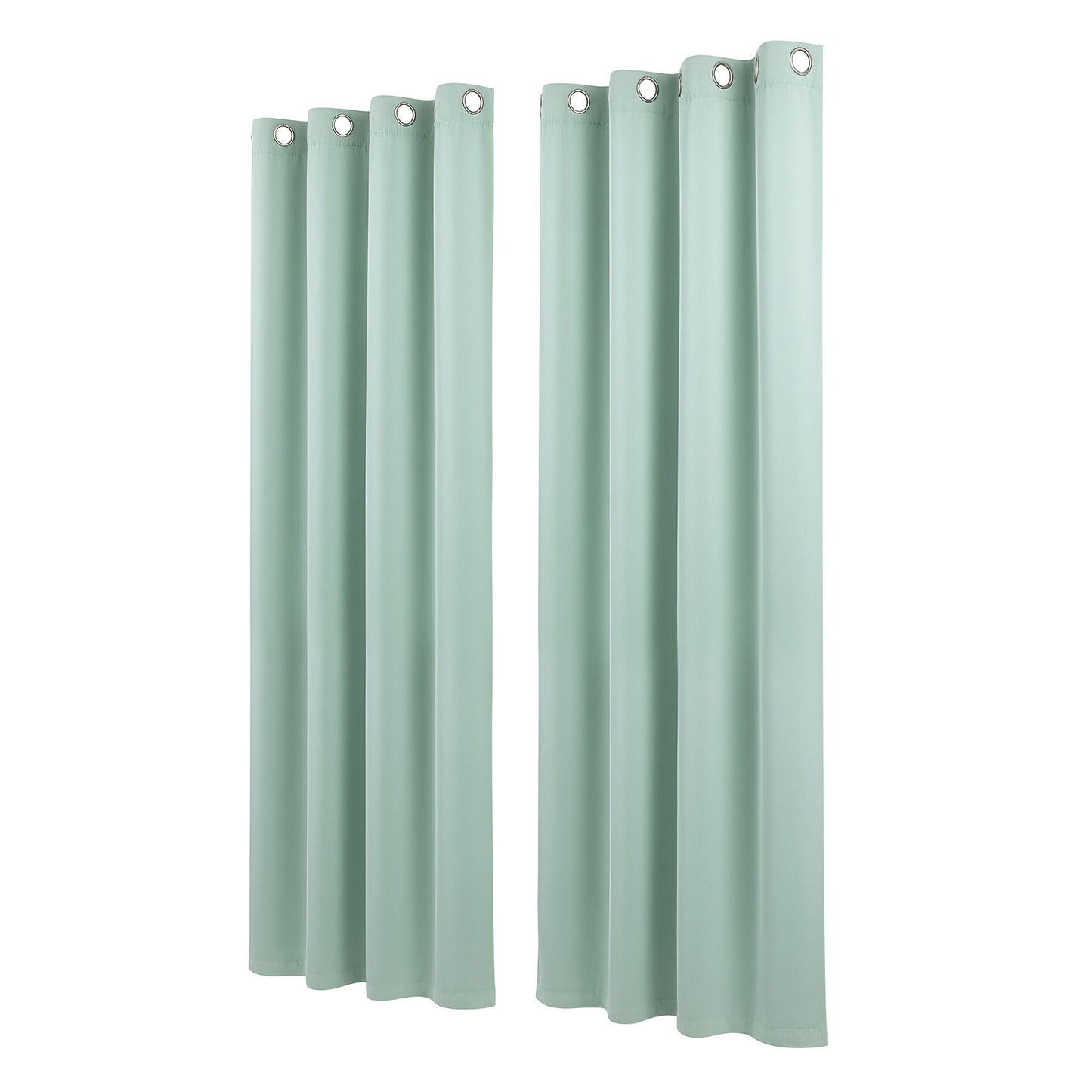 Artiss Blockout Curtains 2X 132x213cm Thermal Insulated Eyelet Drapes Green