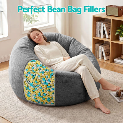 Artiss 20lbs (8.8KG) Bean Bag Filler Shredded Memory Foam Filling High Density Soft Pillow Stuffing for Bean Bag Chair, Couch Cushion, Dog Bed, Stuffed Animals and Arts Crafts