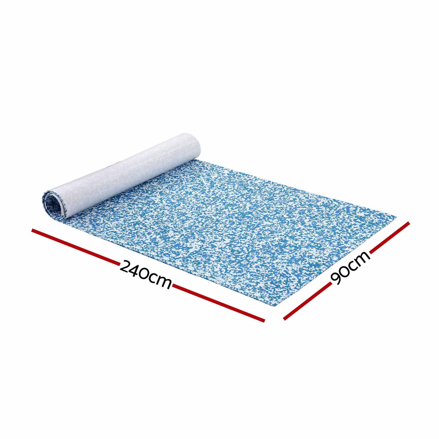 Seamanship EVA Foam Boat Flooring Decking Mat 240x90cm 6mm Blue Camo
