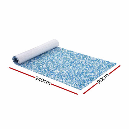 Seamanship EVA Foam Boat Flooring Decking Mat 240x90cm 6mm Blue Camo