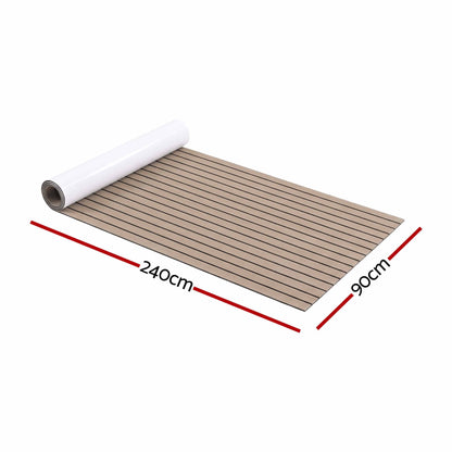 Seamanship EVA Foam Boat Flooring Decking Mat 240x90cm 6mm Taupe