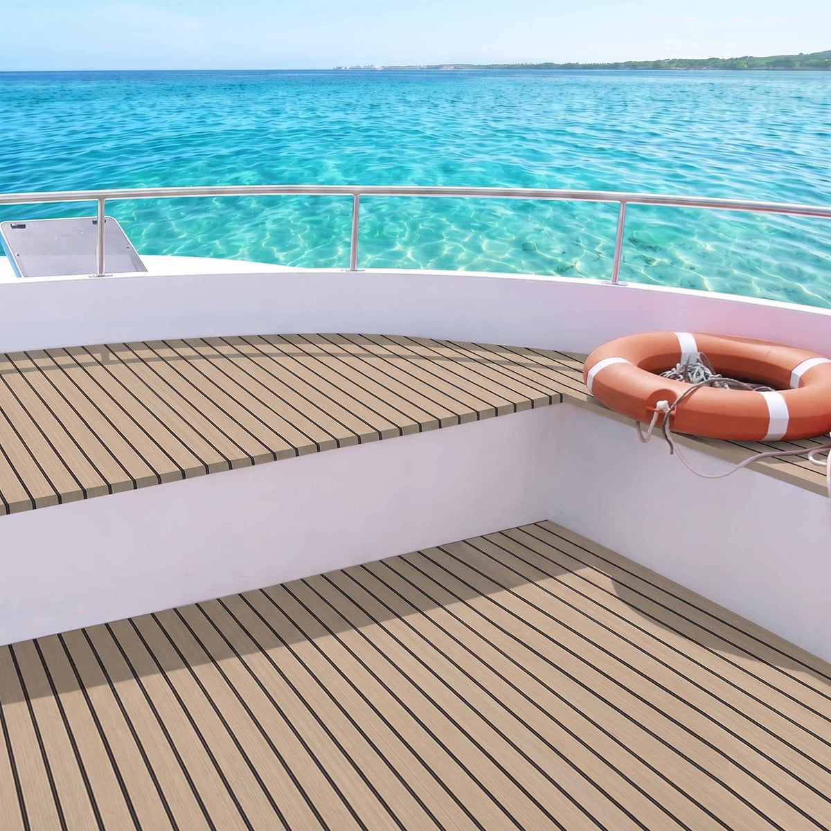 Seamanship EVA Foam Boat Flooring Decking Mat 240x90cm 6mm Taupe