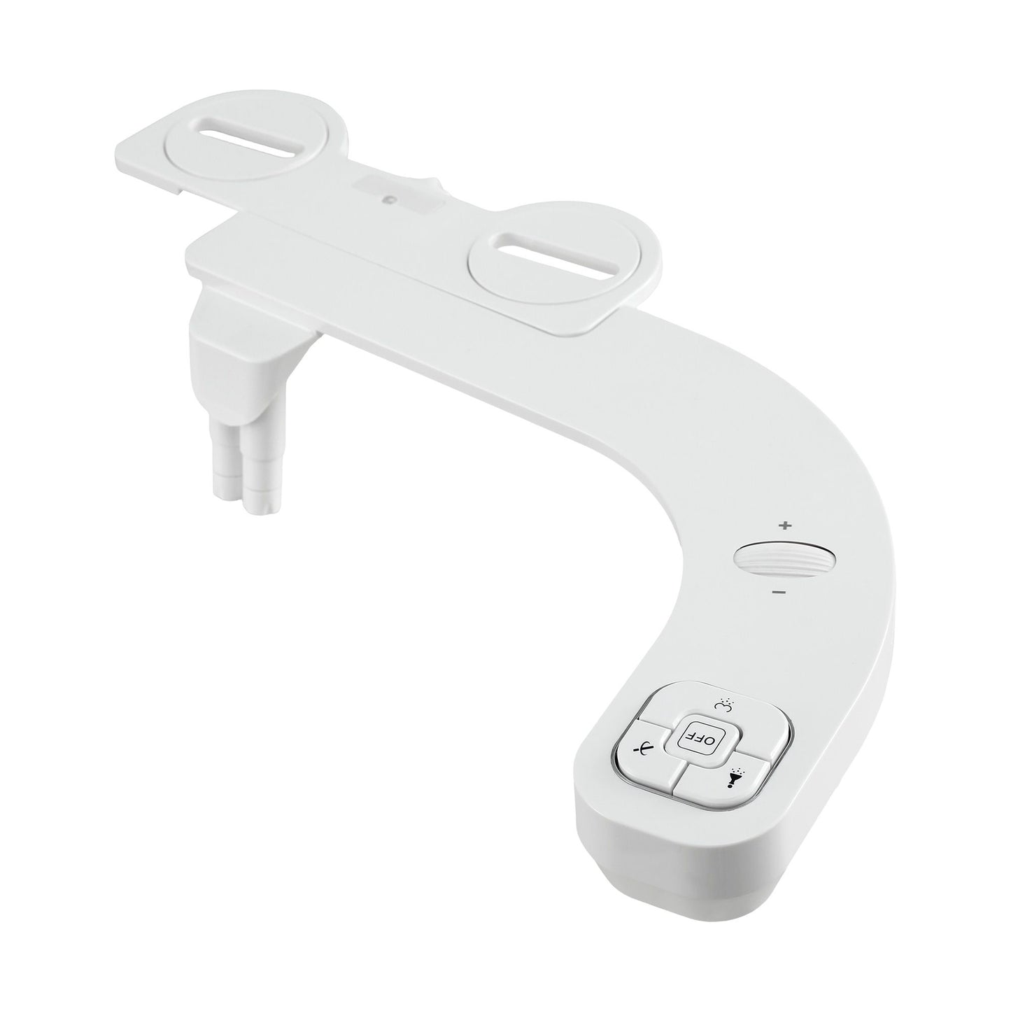 Cefito Ultra-Slim Bidet Attachment Detachable Bidet with Self-Cleaning Dual Nozzle Non-Electric Adjustable Water Pressure, Cold Water Toilet Bide