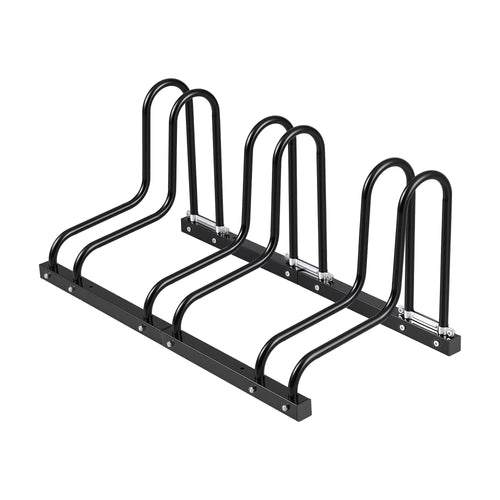 Weisshorn 3 Bike Floor Stand Rack Fits 20"-29" MTB Tires for Garage Storage