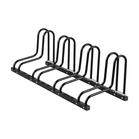 Weisshorn 4 Bike Floor Stand Rack Fits 20"-29" MTB Tires for Garage Storage