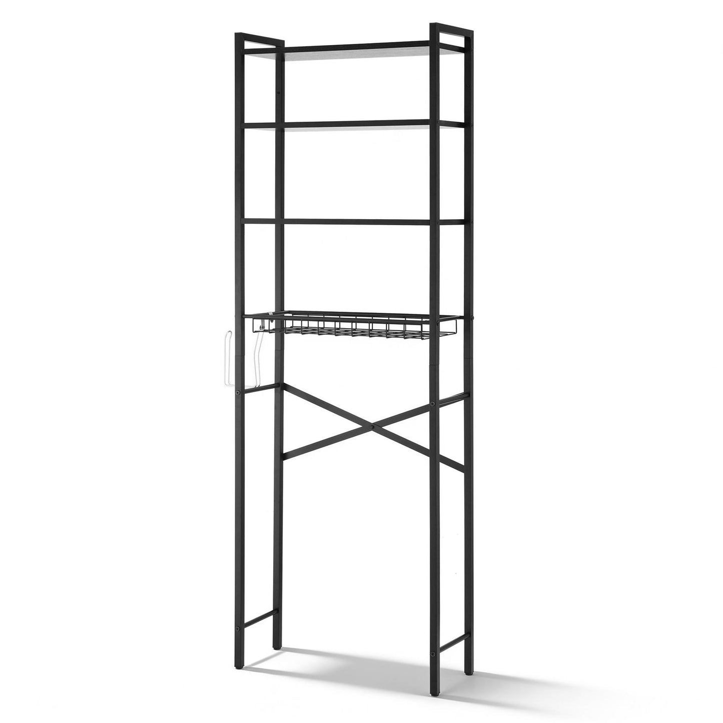 Artiss Over Toilet Bathroom Storage Rack Space Saving 4 Tier Organiser White