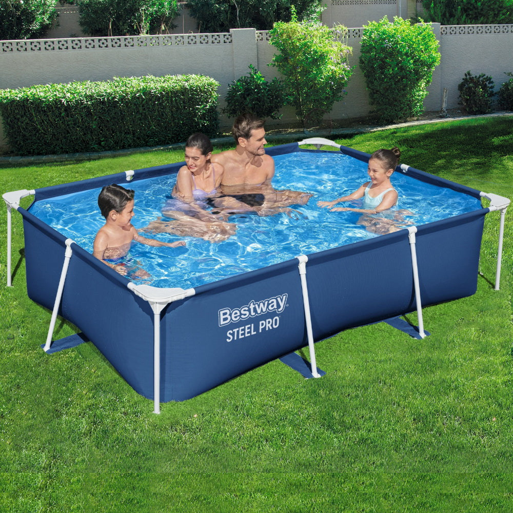 Bestway Swimming Pool 259x170x61cm Steel Frame Above Ground Pools 2300L