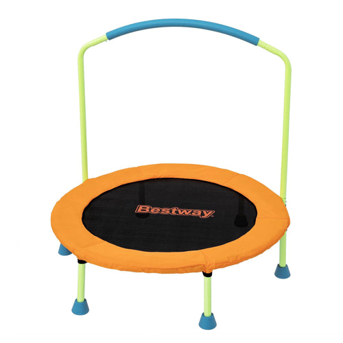 Bestway 36inch Kids Trampoline Foldable Rebounder Fitness for Ages 3+ Orange