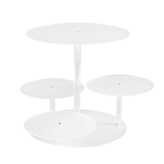 5-Star Chef Cake Stand 5 Tiers Acrylic Holder Display Round Clear Wedding Party