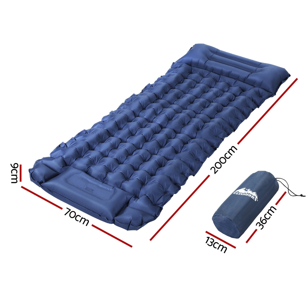 Weisshorn Self Inflating Mattress Camping Sleeping Mat Air Bed Single Pillow Bag