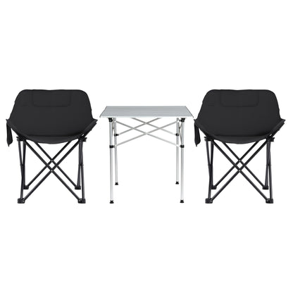 Weisshorn 3pc Camping Table Chair Set Outdoor Folding Aluminium Portable Picnic