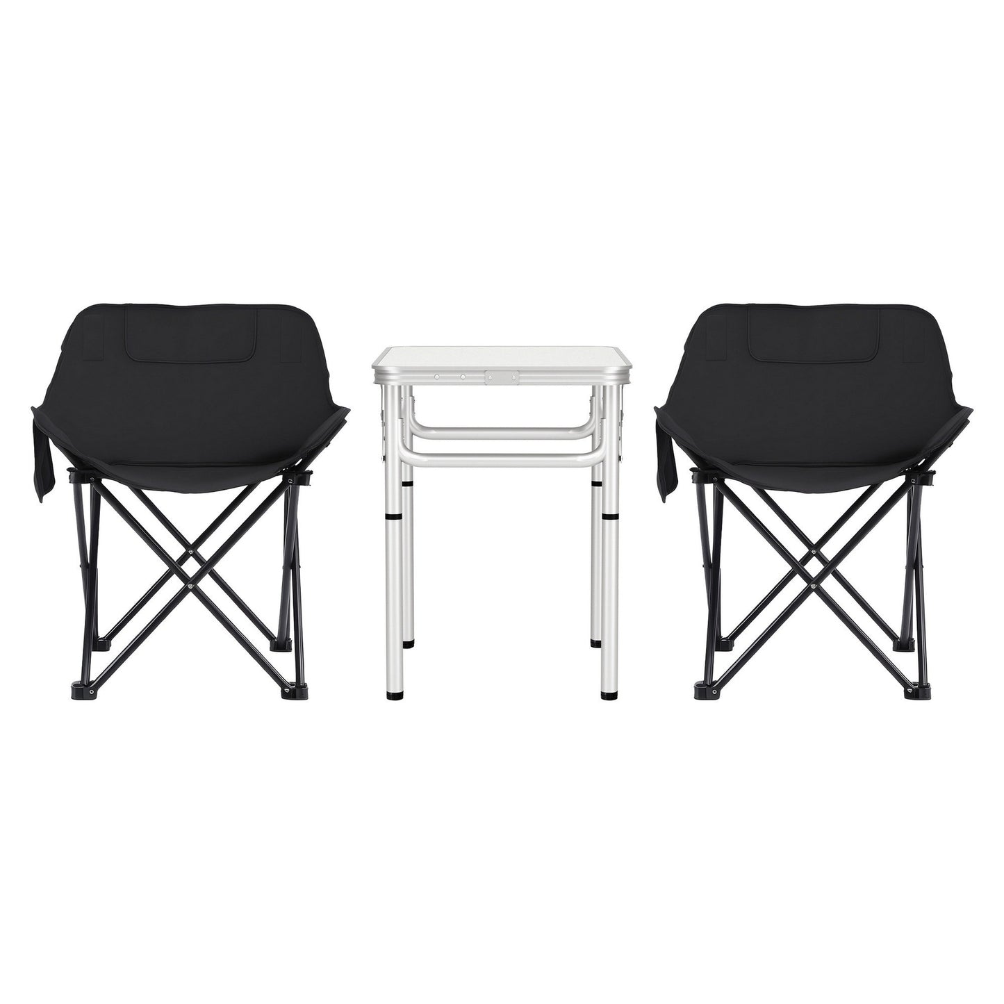 Weisshorn 3pc Camping Table Chair Set Outdoor Folding Aluminium Portable Picnic