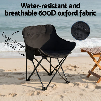 Weisshorn 3pc Camping Table Chair Set Outdoor Folding Aluminium Portable Picnic