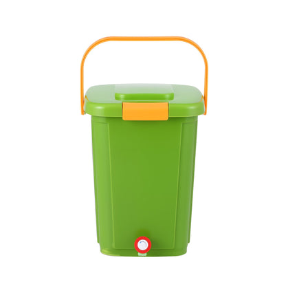 Gardeon 20L Kitchen Compost Bin Food Waste Caddy Drain Tap Green
