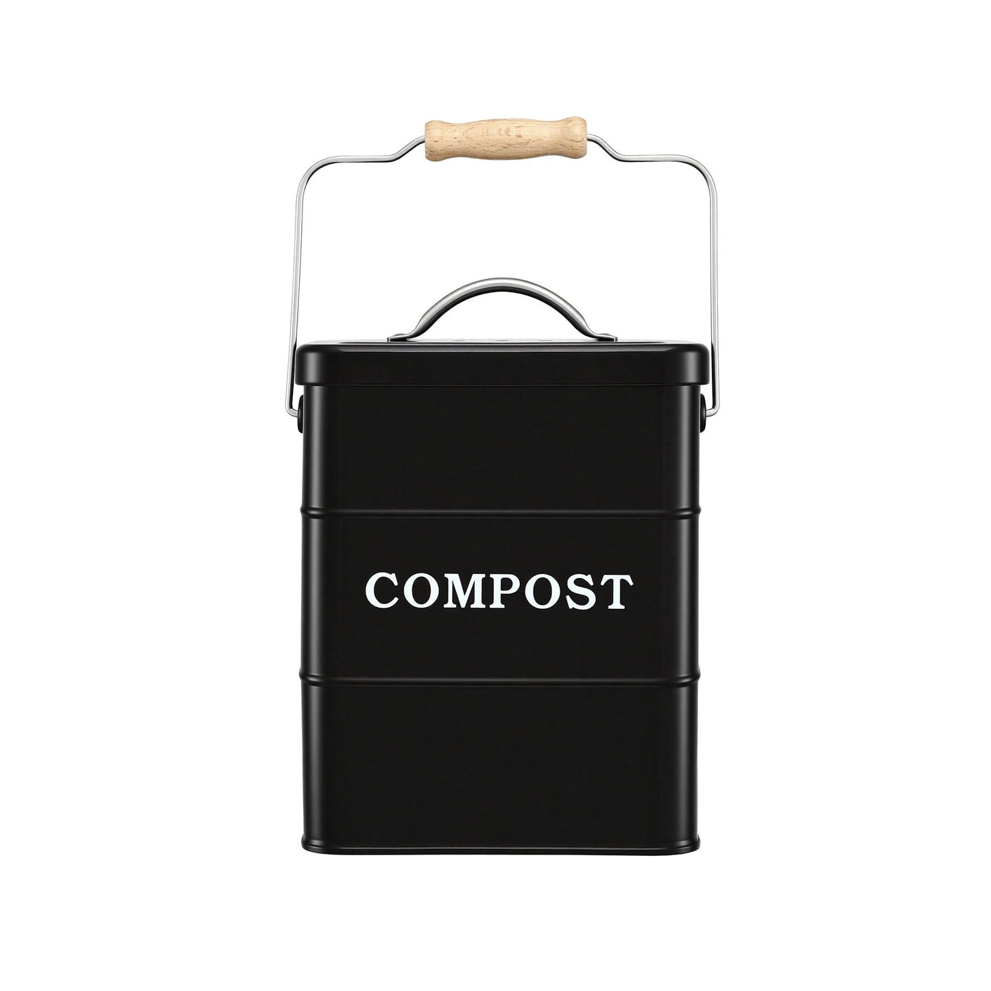 Gardeon 5L Compost Bin Kitchen Countertop Food Waste Caddy Black