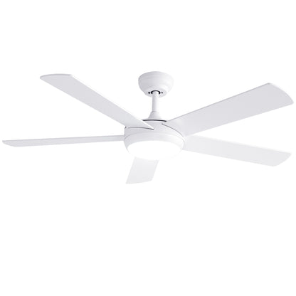 Devanti 52'' Ceiling Fan 5 Blades DC Motor w/Light w/Remote White