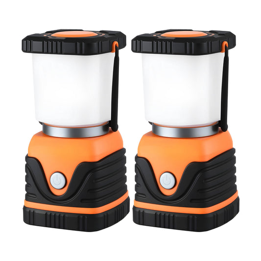 Weisshorn 2-Pack LED Camping Lanterns, 1000LM Super Bright Waterproof Portable Emergency Tent Lights