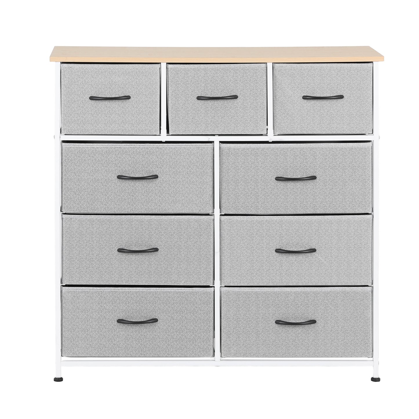 Artiss Chest of 9 Drawers Storage Dresser Tallboy Light Grey