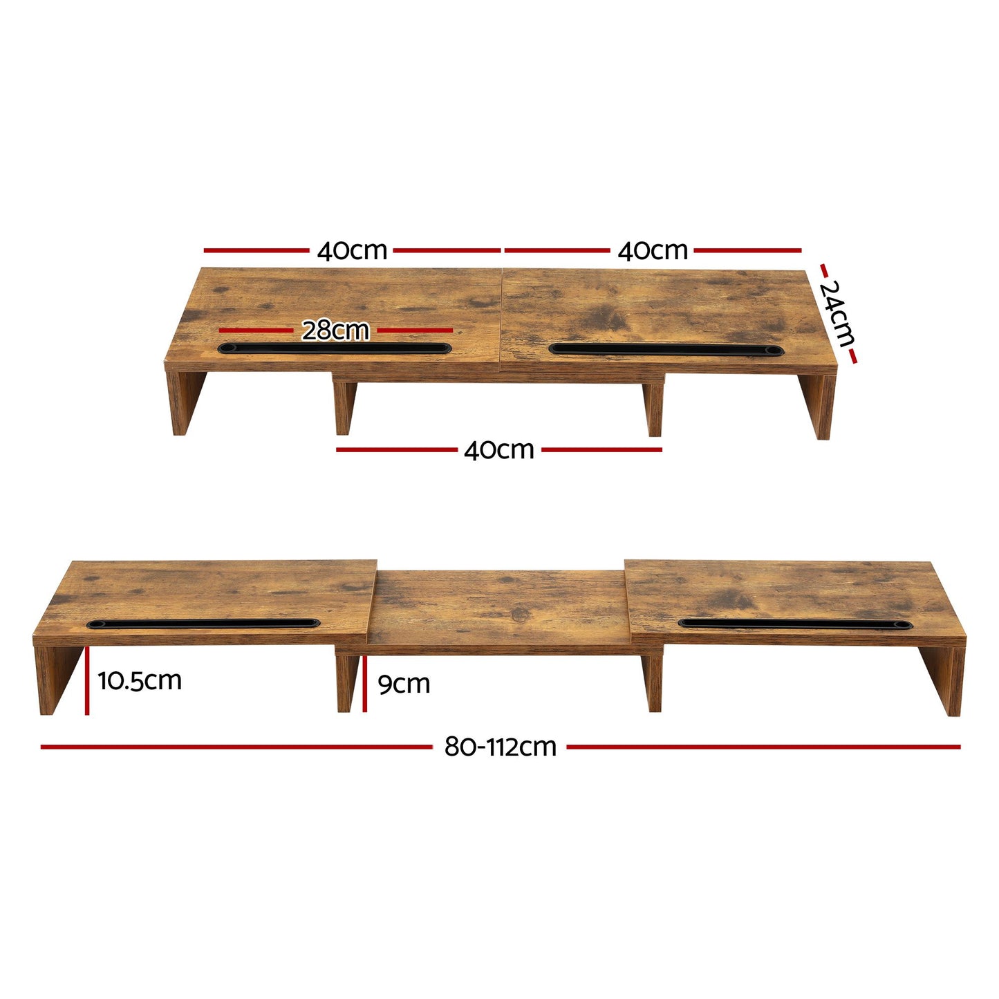 Artiss Dual Monitor Stand Riser