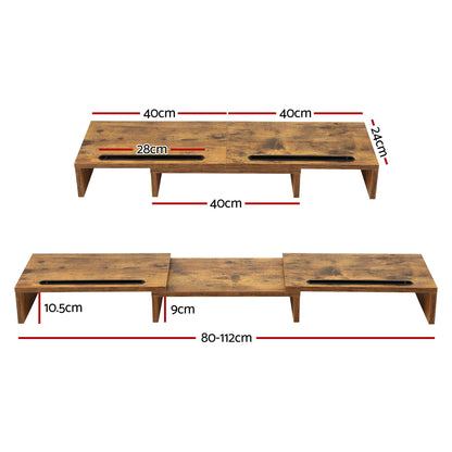 Artiss Dual Monitor Stand Riser