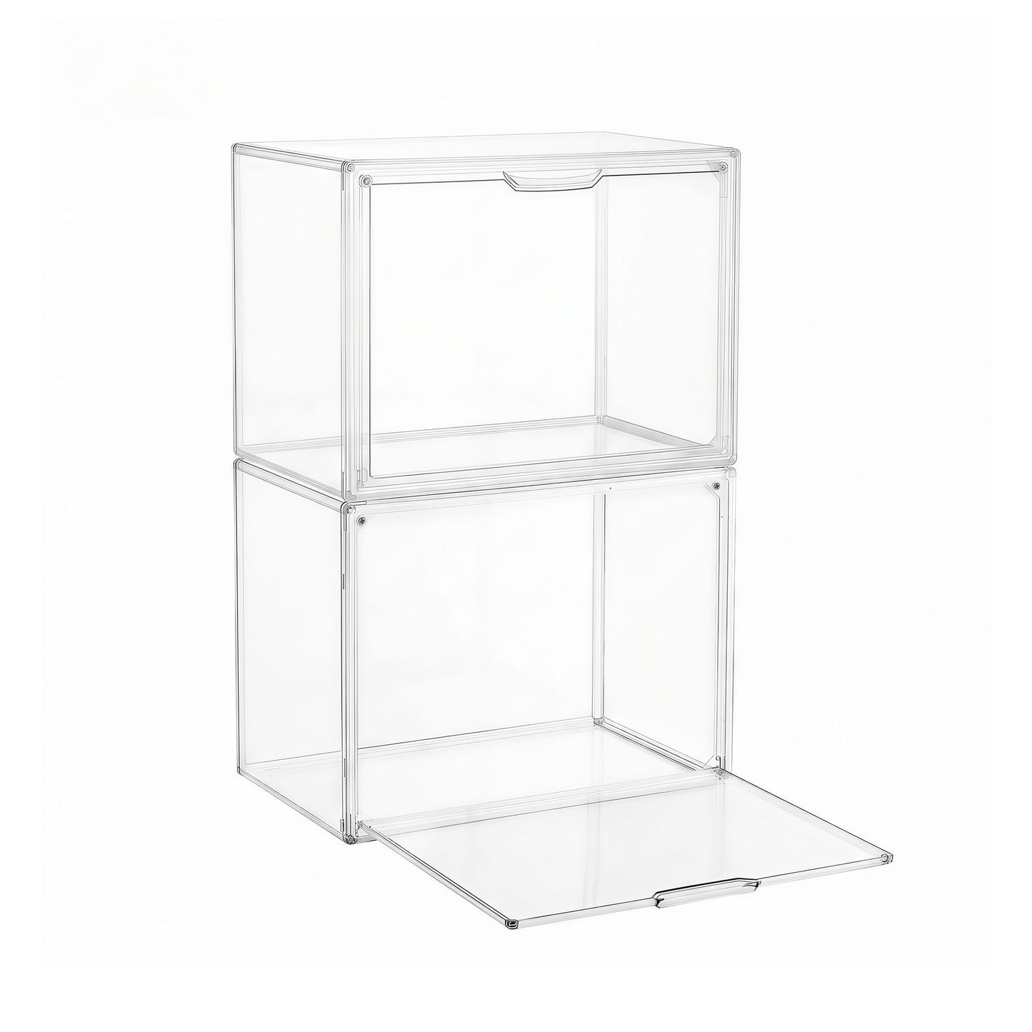 Artiss Clear Acrylic Display Case Box 2 Pack For Toys 54cm