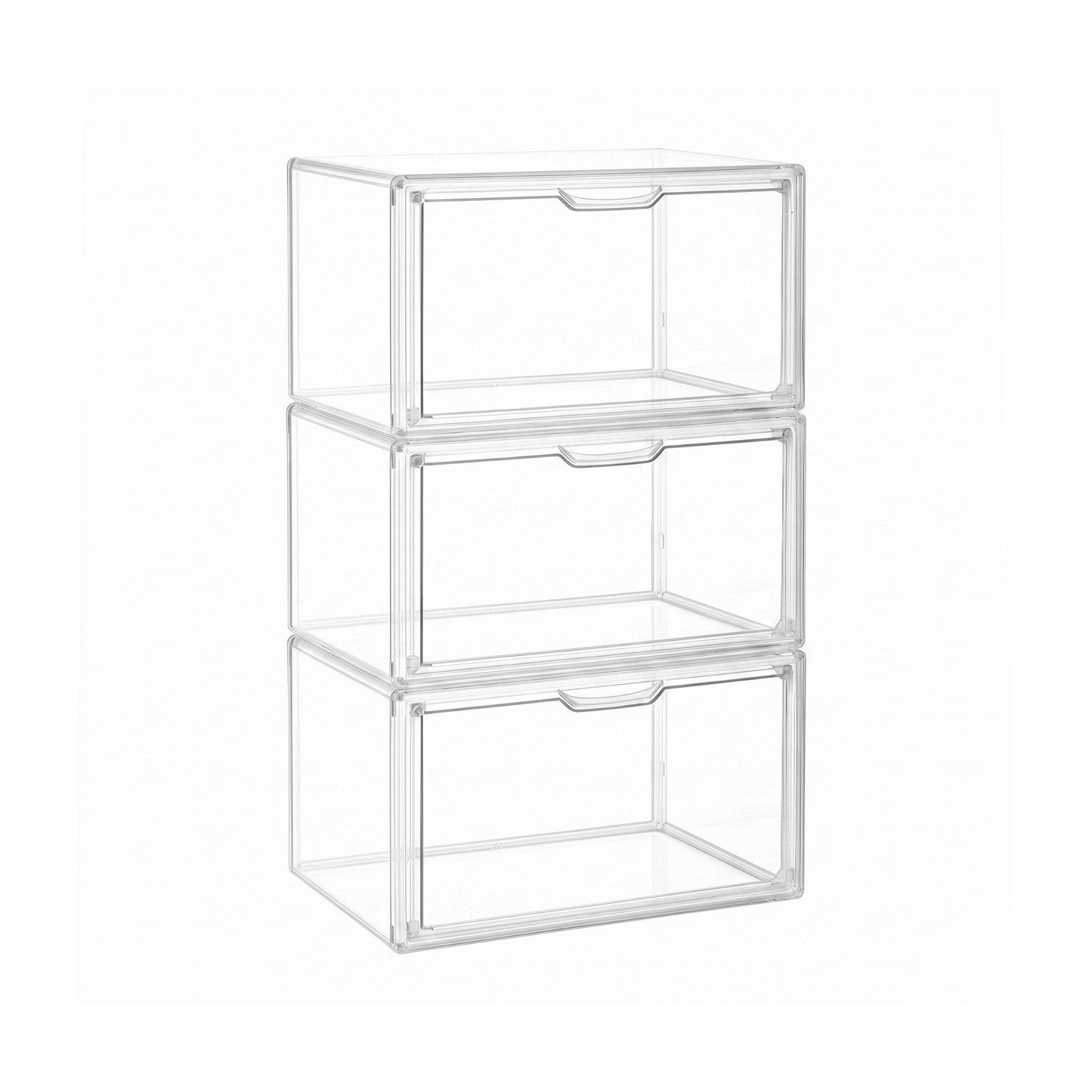 Artiss Clear Acrylic Display Case 3 Pack Toy Storage Box
