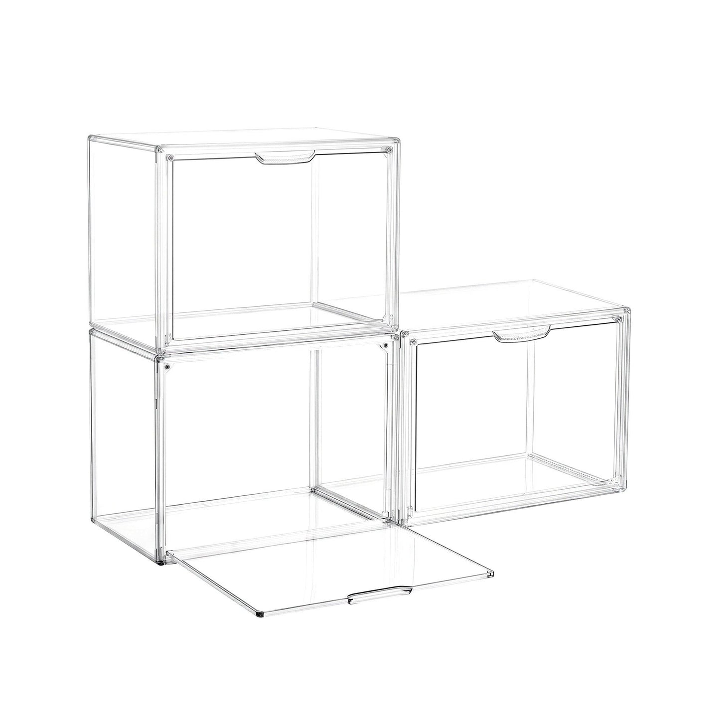 Artiss Clear Acrylic Display Case 3 Pack Toy Storage Box