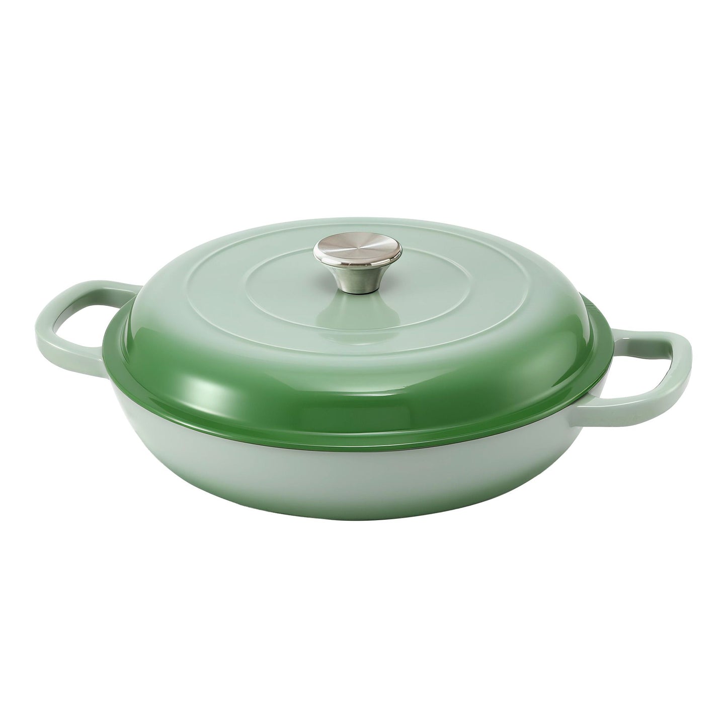 5-Star Chef 3.3L Enameled Cast Iron Dutch Oven Pot with Lid for Sourdough Bread Baking