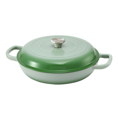 5-Star Chef 3.3L Enameled Cast Iron Dutch Oven Pot with Lid for Sourdough Bread Baking