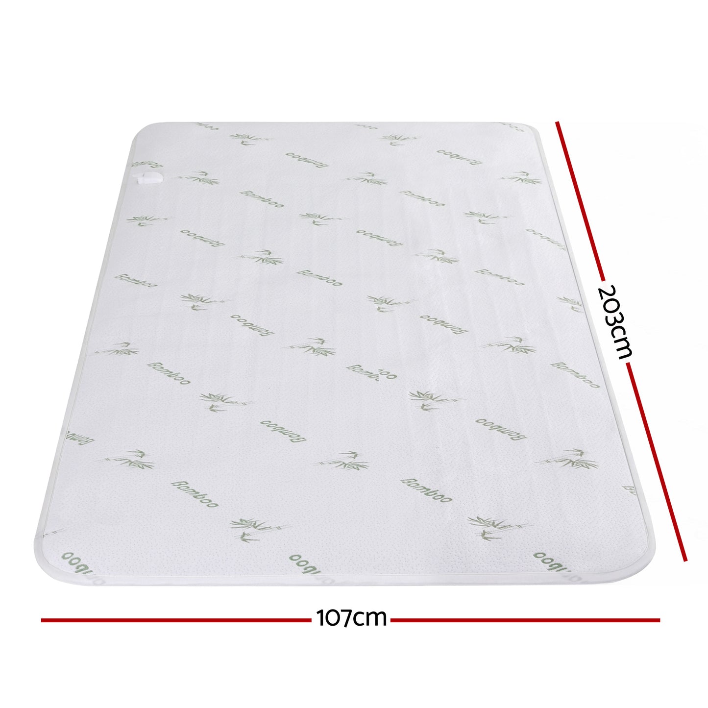 Giselle Electric Blanket Bamboo Fabric King Single Fitted Heated Pad Underlay Washable Winter