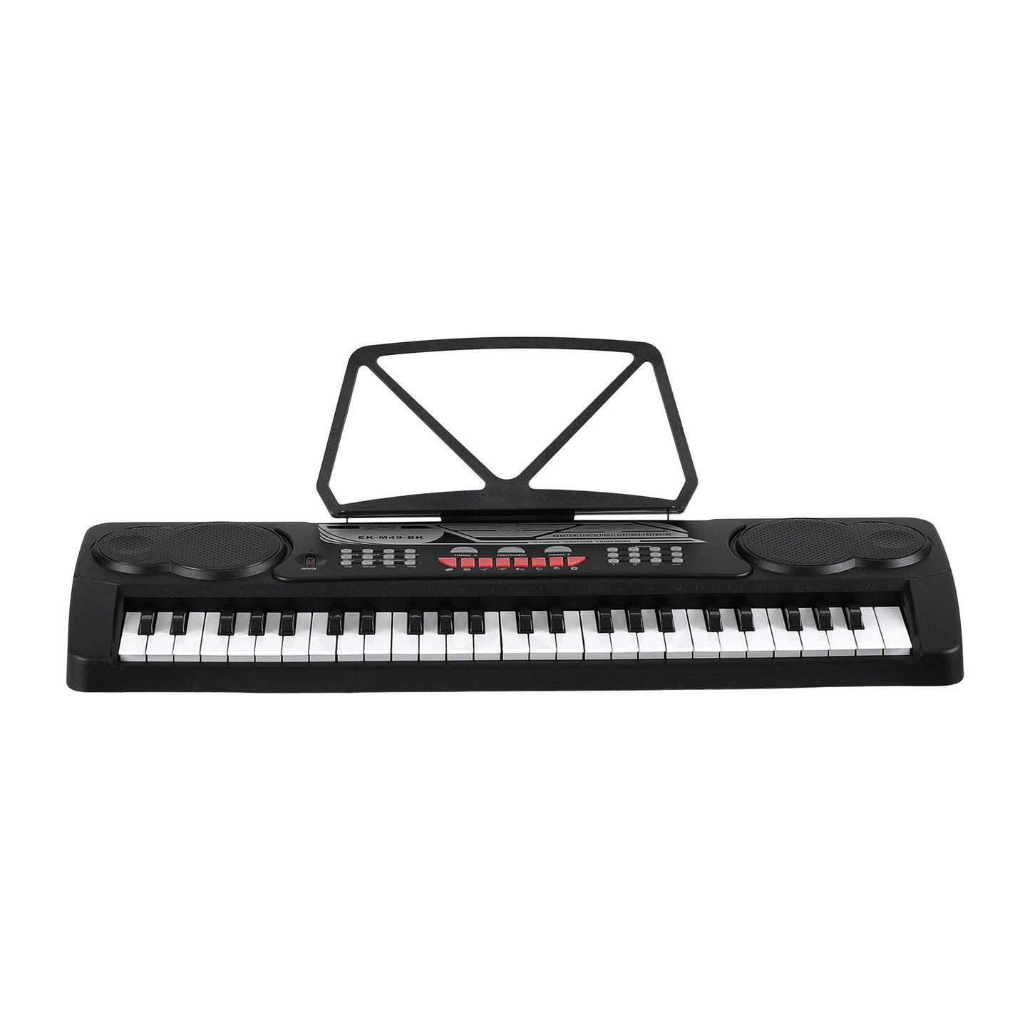 Alpha 49 Key Electronic Keyboard Portable Digital Piano Musical Instrument Black