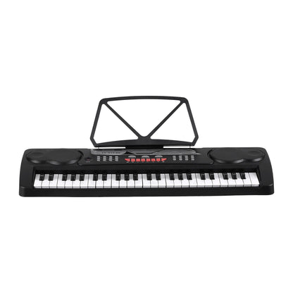 Alpha 49 Key Electronic Keyboard Portable Digital Piano Musical Instrument Black