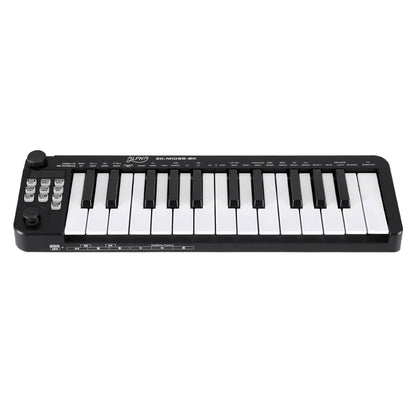 Alpha 25-Key MIDI Keyboard Controller Portable USB Laptop Black