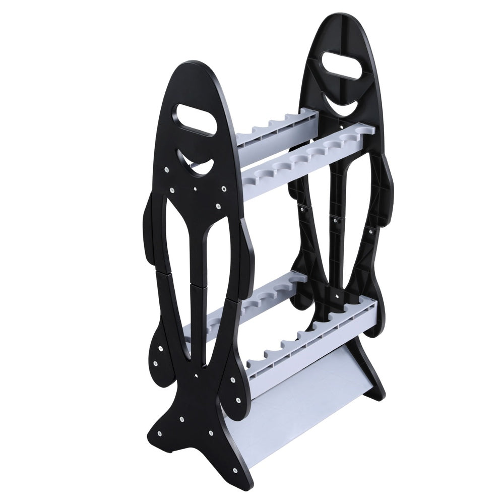 Seamanship Fishing Rod Holder 16 Storage Rack Fishing Pole Stand Garage Organizer Holds