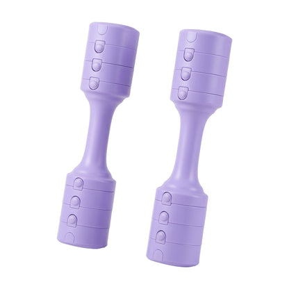 Everfit Adjustable Dumbbell Set 2.5kg x 2 Weights Set 4-in-1 for Women Home Gym Purple