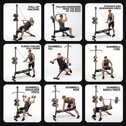 Everfit Adjustable Weight Bench Foldable Multi-Function Weight Bench