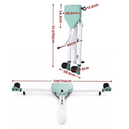 Everfit Leg Stretcher Machine Foldable 180 degree Adjustable Split Machine Green