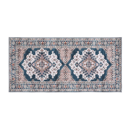 Artiss 60 x 120 cm Washable Runner Area Rug No Hard Glue Quilt-Like Soft for Home Decor, 0.5cm Ultra-Thin Pet Friendly Bohemian Medallion Bedroom Carpet