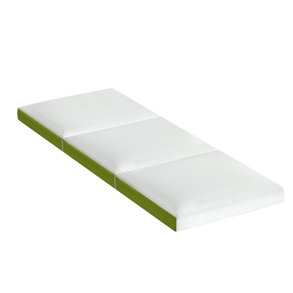 Giselle Bedding Foldable Mattress Folding Foam Trifold Green